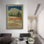 affiche vintage mont ventoux