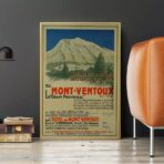 affiche vintage mont ventoux