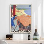 affiche vintage monte carlo