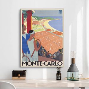 affiche vintage monte carlo