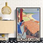 affiche vintage monte carlo