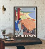 affiche vintage monte carlo