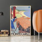 affiche vintage monte carlo