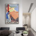 affiche vintage monte carlo