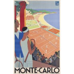 affiche vintage monte carlo