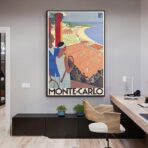 affiche vintage monte carlo