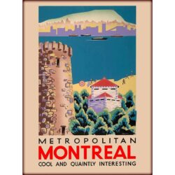 affiche vintage Montréal