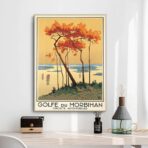 affiche vintage morbihan