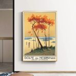 affiche vintage morbihan