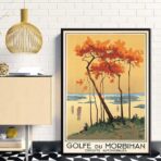 affiche vintage morbihan