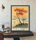 affiche vintage morbihan