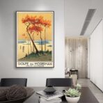 affiche vintage morbihan