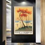 affiche vintage morbihan