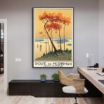 affiche vintage morbihan