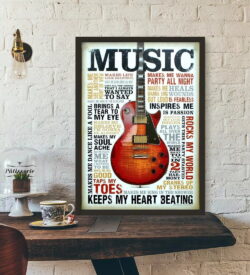 affiche vintage musique