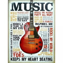 affiche vintage musique