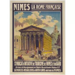 affiche vintage nimes