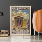 affiche vintage nimes