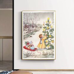 affiche vintage noël