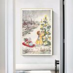 affiche vintage noël