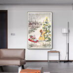 affiche vintage noël