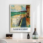 affiche vintage Normandie