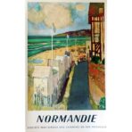 affiche vintage Normandie
