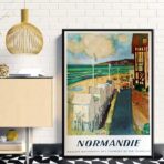 affiche vintage Normandie