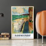 affiche vintage Normandie