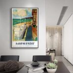 affiche vintage Normandie