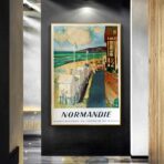 affiche vintage Normandie