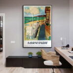 affiche vintage Normandie