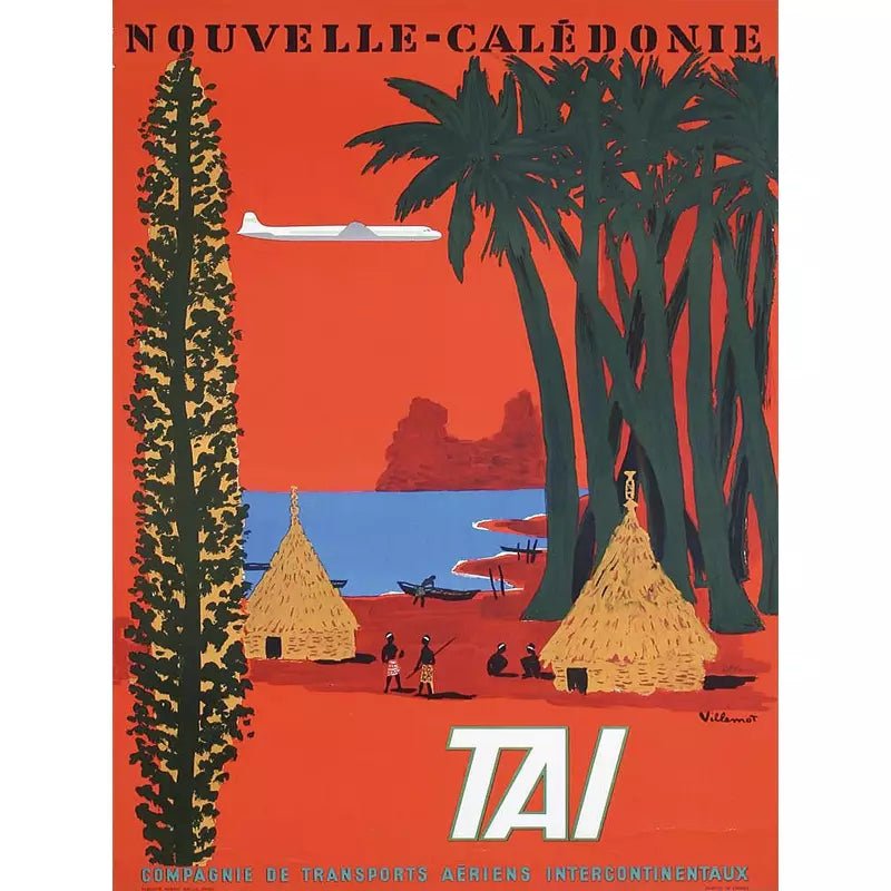 affiche-vintage-nouvelle-caledonie_12 Affiche Vintage <br> Nouvelle-Calédonie – Image 1