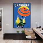 affiche vintage orangina