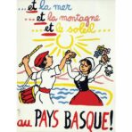 affiche vintage pays basque