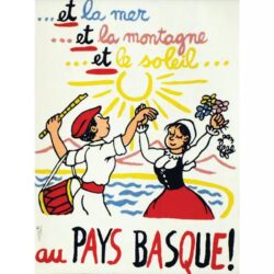 affiche vintage pays basque