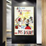 affiche vintage pays basque