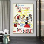 affiche vintage pays basque
