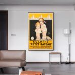 affiche vintage petit bateau