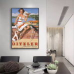 affiche vintage pin up