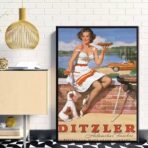 affiche vintage pin up