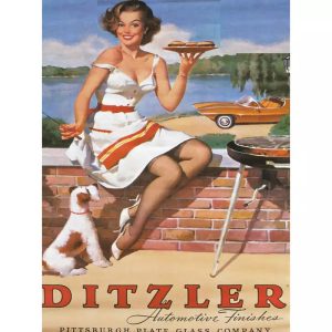 affiche vintage pin up