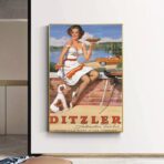 affiche vintage pin up