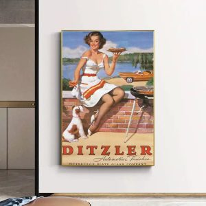 affiche vintage pin up