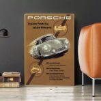 affiche vintage porsche