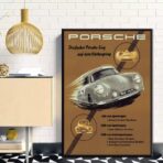 affiche vintage porsche