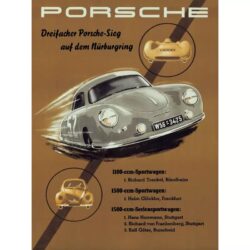 affiche vintage porsche