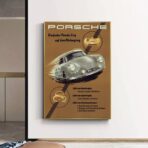affiche vintage porsche