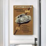 affiche vintage porsche