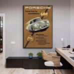 affiche vintage porsche